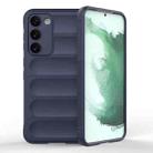 For Samsung Galaxy S23+ 5G Magic Shield TPU + Flannel Phone Case(Dark Blue) - 1