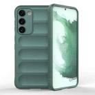 For Samsung Galaxy S23+ 5G Magic Shield TPU + Flannel Phone Case(Dark Green) - 1