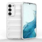 For Samsung Galaxy S23 5G Magic Shield TPU + Flannel Phone Case(White) - 1