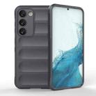 For Samsung Galaxy S23 5G Magic Shield TPU + Flannel Phone Case(Dark Grey) - 1
