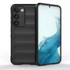 For Samsung Galaxy S23 5G Magic Shield TPU + Flannel Phone Case(Black) - 1