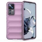 For Xiaomi 12T Pro Magic Shield TPU + Flannel Phone Case(Purple) - 1