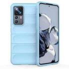 For Xiaomi 12T Pro Magic Shield TPU + Flannel Phone Case(Light Blue) - 1