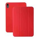 For iPad 10th Gen 10.9 2022 3-fold Magnetic Leather Smart Tablet Case(Red) - 1