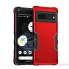 For Google Pixel 7 Non-slip Shockproof Armor Phone Case(Red) - 1