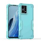 For OPPO Reno7 4G Non-slip Shockproof Armor Phone Case(Mint Green) - 1