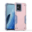 For OPPO Reno7 4G Non-slip Shockproof Armor Phone Case(Rose Gold) - 1