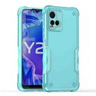 For vivo Y21 / Y21s / Y33 Non-slip Shockproof Armor Phone Case(Mint Green) - 1