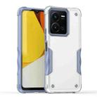 For vivo Y35 / Y22s / Y22 Non-slip Shockproof Armor Phone Case(White) - 1