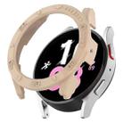 For Samsung Galaxy Watch5 / Watch4 44 mm Half Coverage PC Watch Protective Case with Scale(Light Pink) - 1