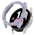 For Samsung Galaxy Watch5 / Watch4 44 mm Half Coverage PC Watch Protective Case with Scale(Purple) - 1