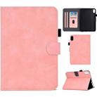 For iPad 10th Gen 10.9 2022 Cowhide Texture Tablet Leather Smart Case(Rose Gold) - 1