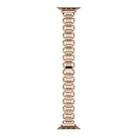 U-chain Metal Watch Band For Apple Watch Series 8&7 41mm / SE 2&6&SE&5&4 40mm / 3&2&1 38mm(Rose Gold) - 1