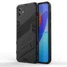 For Samsung Galaxy A04 4G Punk Armor 2 in 1 PC + TPU Shockproof Phone Case(Black) - 1