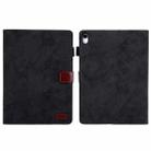 For iPad 10th Gen 10.9 2022 Cloth Texture Leather Smart Tablet Case(Black) - 1