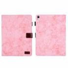 For iPad 10th Gen 10.9 2022 Cloth Texture Leather Smart Tablet Case(Pink) - 1