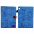 For iPad 10th Gen 10.9 2022 Cloth Texture Leather Smart Tablet Case(Blue) - 1
