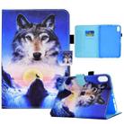 For iPad 10th Gen 10.9 2022 Colored Drawing Stitching Smart Leather Tablet Case(Wolf) - 1