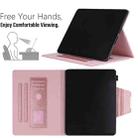 For iPad 10th Gen 10.9 2022 Glitter Metal Buckle Leather Smart Tablet Case(Rose Gold) - 6