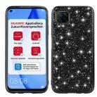 For Huawei P40 Lite Glitter Powder Shockproof TPU Protective Case(Black) - 1