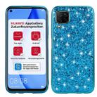 For Huawei P40 Lite Glitter Powder Shockproof TPU Protective Case(Blue) - 1