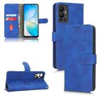 For Infinix Hot 12 Skin Feel Magnetic Flip Leather Phone Case(Blue) - 1