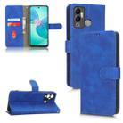 For Infinix Hot 12 Play Skin Feel Magnetic Flip Leather Phone Case(Blue) - 1