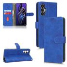 For Tecno Pova 3 Skin Feel Magnetic Flip Leather Phone Case(Blue) - 1