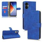 For Tecno Camon 19 Neo Skin Feel Magnetic Flip Leather Phone Case(Blue) - 1