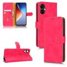 For Tecno Camon 19 Neo Skin Feel Magnetic Flip Leather Phone Case(Rose Red) - 1