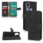 For Infinix Hot 11s Skin Feel Magnetic Flip Leather Phone Case(Black) - 1