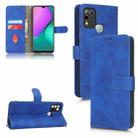 For Infinix Hot 10 Play Skin Feel Magnetic Flip Leather Phone Case(Blue) - 1