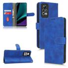 For Infinix Note 11 Pro Skin Feel Magnetic Flip Leather Phone Case(Blue) - 1