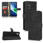 For Infinix Note 10 Skin Feel Magnetic Flip Leather Phone Case(Black) - 1