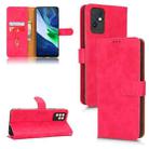 For Infinix Note 10 Skin Feel Magnetic Flip Leather Phone Case(Rose Red) - 1