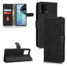 For Motorola Moto G62 4G Skin Feel Magnetic Flip Leather Phone Case(Black) - 1