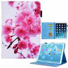 For iPad 10th Gen 10.9 2022 Colored Drawing Leather Smart Tablet Case(Cherry Blossom) - 1