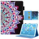 For iPad 10th Gen 10.9 2022 Colored Drawing Leather Smart Tablet Case(National Flower) - 1