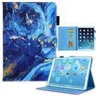 For iPad 10th Gen 10.9 2022 Colored Drawing Leather Smart Tablet Case(Blue Gold) - 1