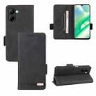 For Realme C33 Magnetic Clasp Leather Phone Case(Black) - 1