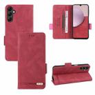 For Samsung Galaxy A14 5G Magnetic Clasp Leather Phone Case(Red) - 1