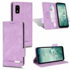 For Sharp Aquos Wish SHG06 Magnetic Clasp Leather Phone Case(Purple) - 1