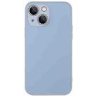For iPhone 14 AG Frosted Sweatproof Shockproof Phone Case(Sierra Blue) - 1