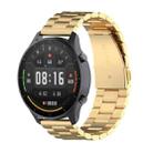 For Xiaomi Watch Color 22mm Three Beads Steel Wrist Strap Watchband(Gold) - 1