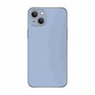 For iPhone 14 Electroplating AG Frosted Phone Case(Sierra Blue) - 1