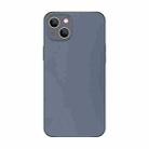 For iPhone 14 Plus Electroplating AG Frosted Phone Case(Grey) - 1