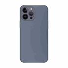 For iPhone 14 Pro Max Electroplating AG Frosted Phone Case(Grey) - 1