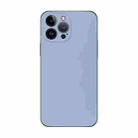 For iPhone 14 Pro Max Electroplating AG Frosted Phone Case(Sierra Blue) - 1