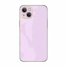 For iPhone 13 Electroplating AG Frosted Phone Case(Pink) - 1