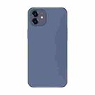 For iPhone 12 Electroplating AG Frosted Phone Case(Dark Purple) - 1